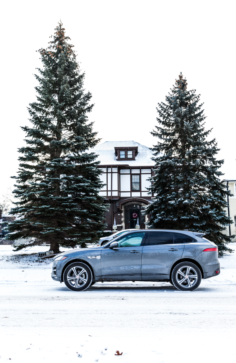 This photo was taken in Detroit in January, when it was 6º outside... and Andrew Collins stayed inside the warm car.